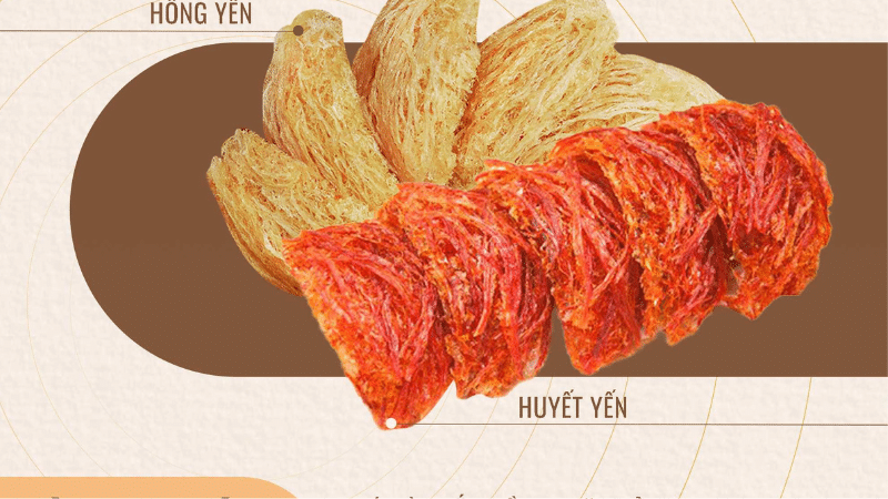 So sánh hồng yến và huyết yến