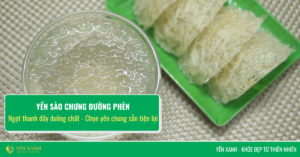 Cách chưng yến đường phèn