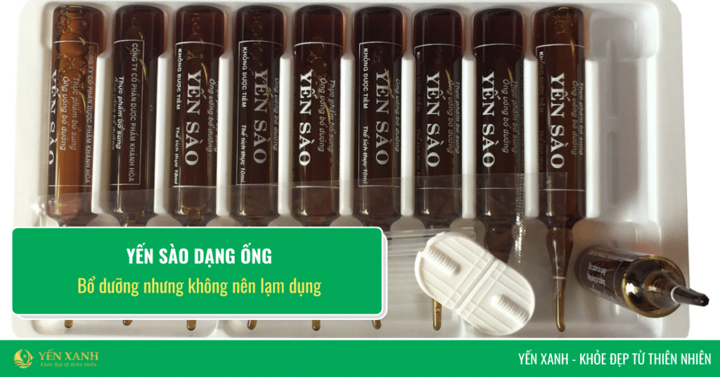 yến sào dạng ống